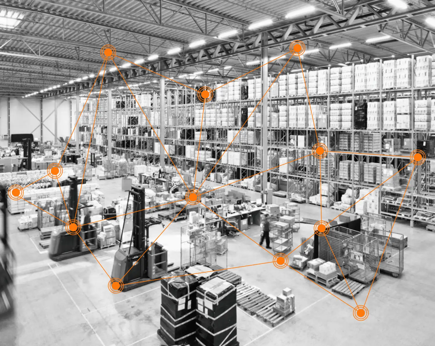 Assetflo in charge at the warehouse